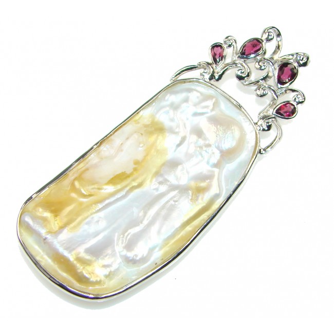 New Fashion! Mother Of Pearl Sterling Silver Pendant