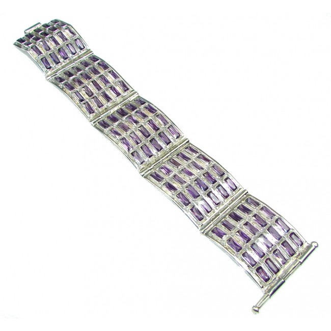 Bali Secret! Created Purple Amethyst Sterling Silver Bracelet