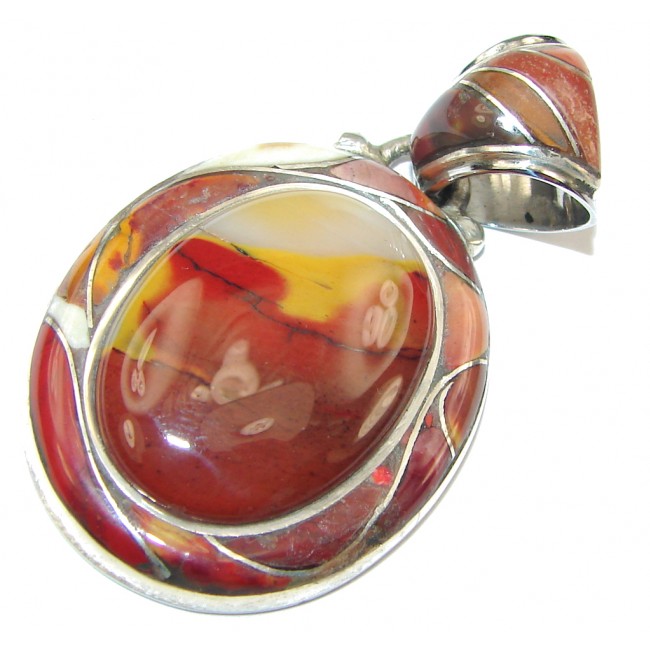 Just Perfect! Australian Mookaite Sterling Silver Pendant