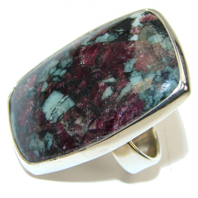 Natural Russian Eudialyte Sterling Silver Ring s. 6