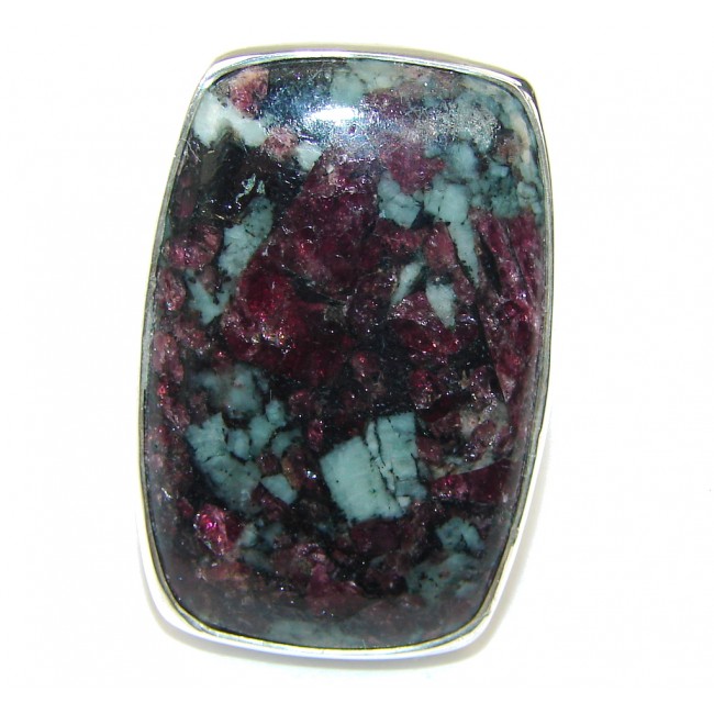 Natural Russian Eudialyte Sterling Silver Ring s. 6