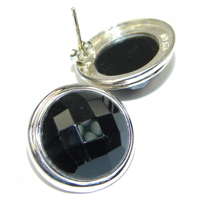Perfect! Black Onyx Sterling Silver earrings