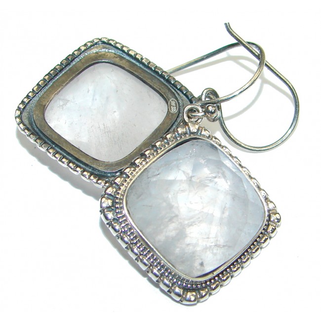 Delicate! Light Rose Quartz Sterling Silver earrings
