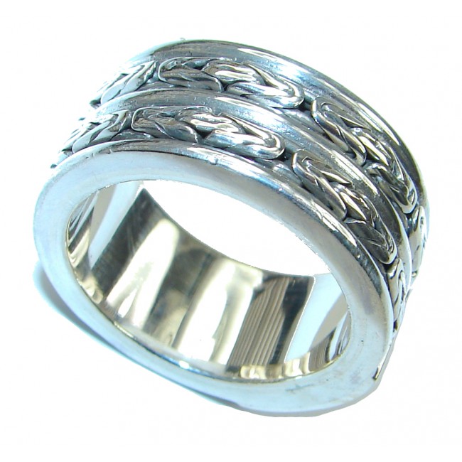 Bali Made Silver Sterling Silver ring / Band s. 11