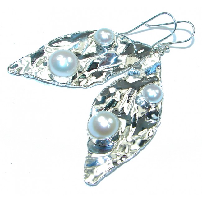 Secret Beauty! Fresh Water Pearl Sterling Silver Earrings