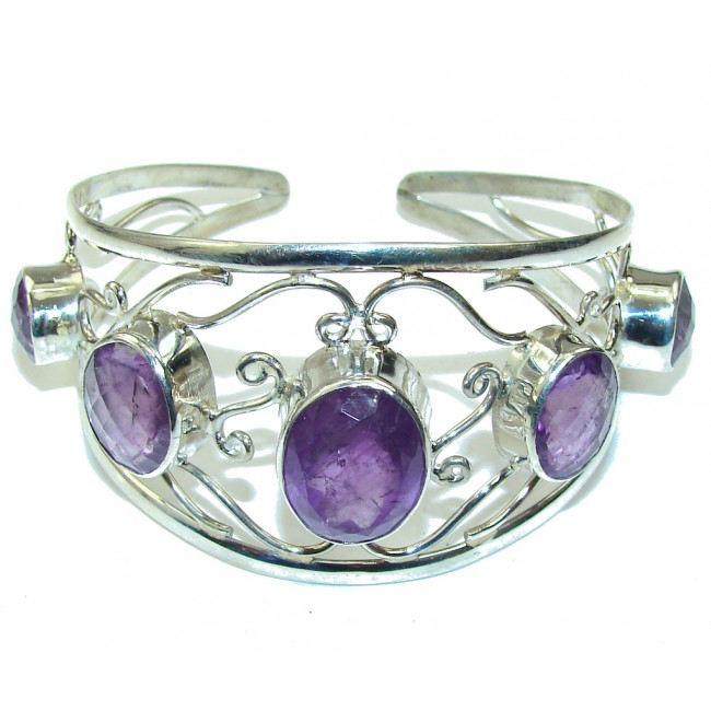 Lavender Dream! Amethyst Sterling Silver Bracelet / Cuff