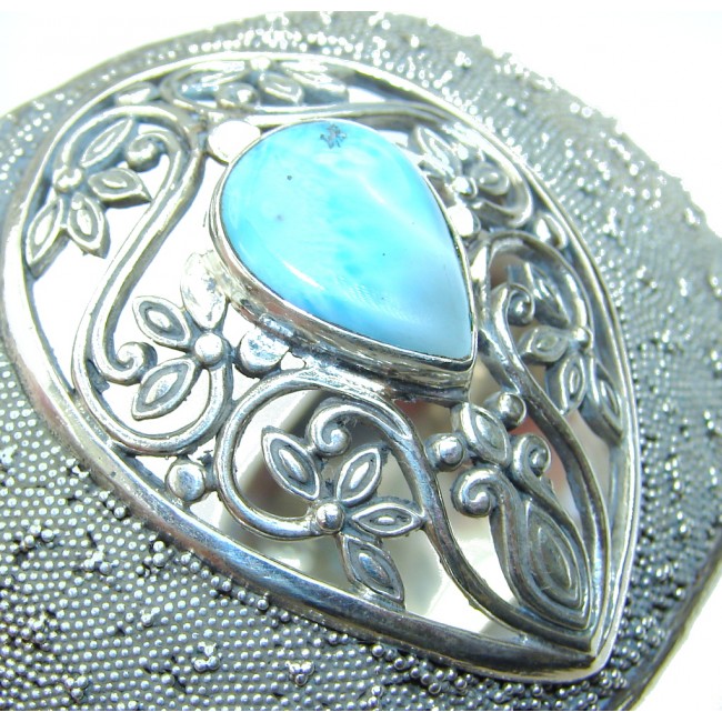 Bali Secret! Blue Larimar Sterling Silver Bracelet / Cuff