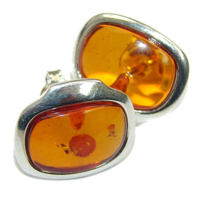 Delicate! Baltic Polish Amber Sterling Silver Earrings