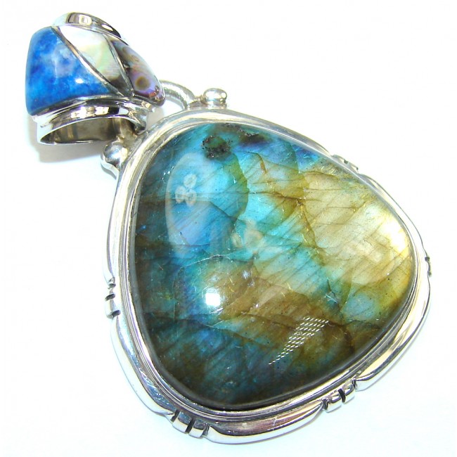 Just Perfect! AAA Blue Labradorite Sterling Silver Pendant