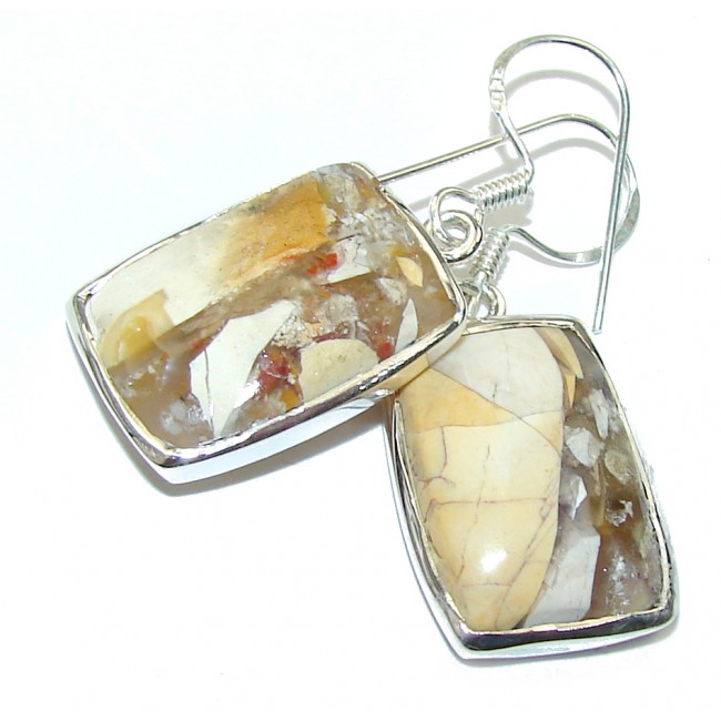 Amazing Burro Creek Jasper Sterling Silver earrings