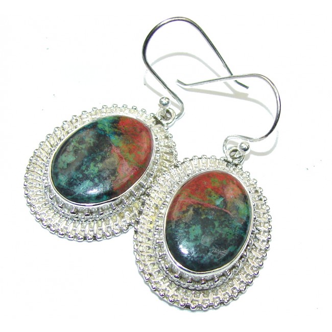 Just Perfect! Red Sonora Jasper Sterling Silver Earrings