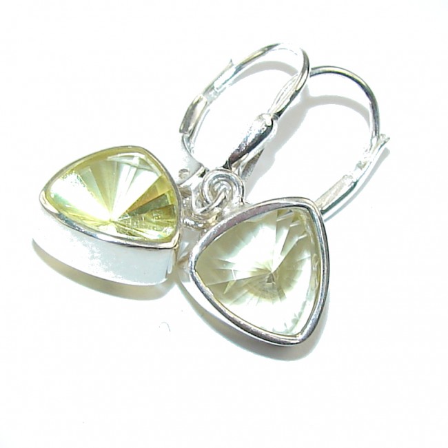 Delicate Yellow Magic Topaz Sterling Silver earrings