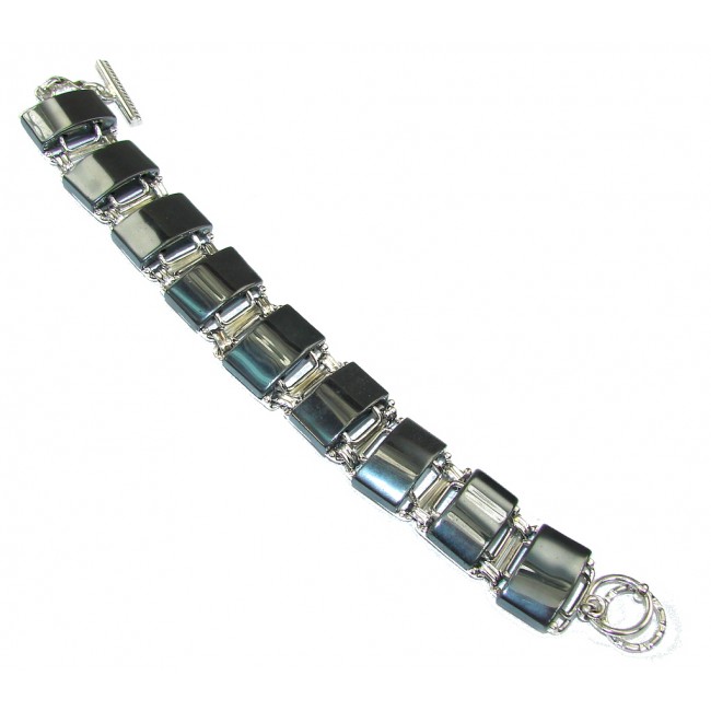 Just Perfect! Silver Hematite Sterling Silver Bracelet