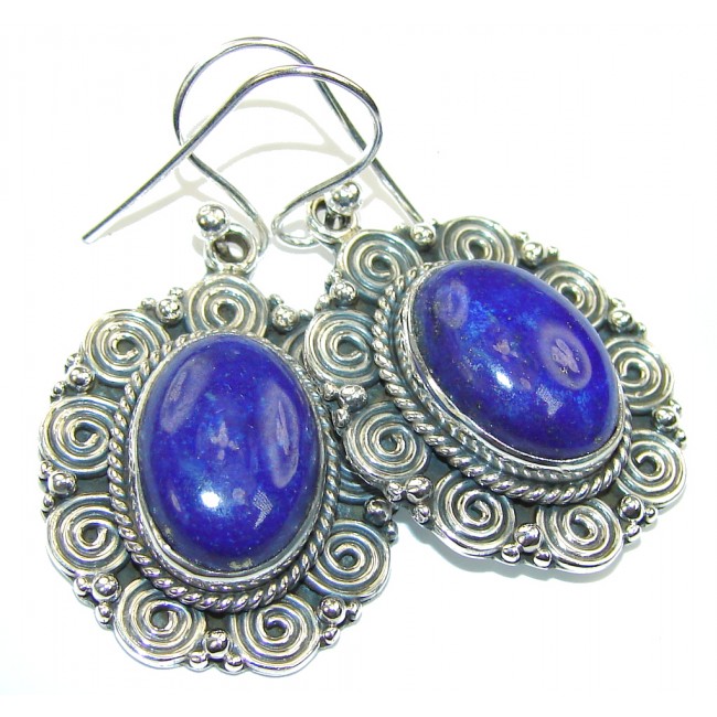 Perfect Blue Lapis Lazuli Sterling Silver earrings