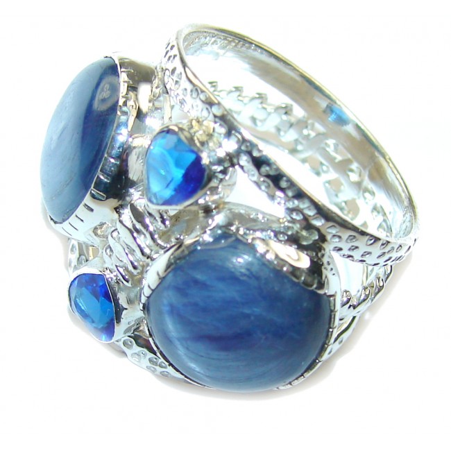 Pale Beauty Blue Kyanite Sterling Silver Ring s. 9