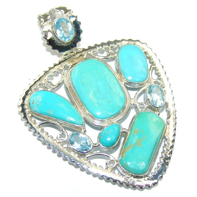 Always Together Sleeping Beauty Turquoise Sterling Silver Pendant
