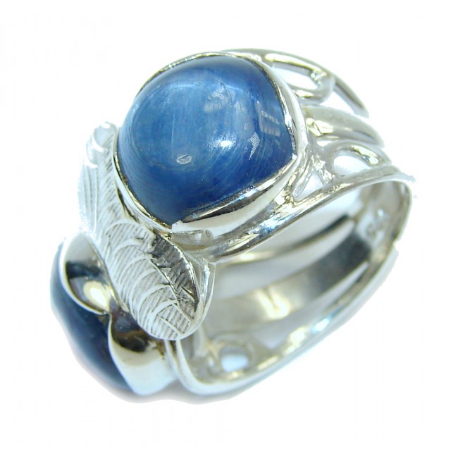 Fantastic Blue Kyanite Sterling Silver Ring s. 8 1/2