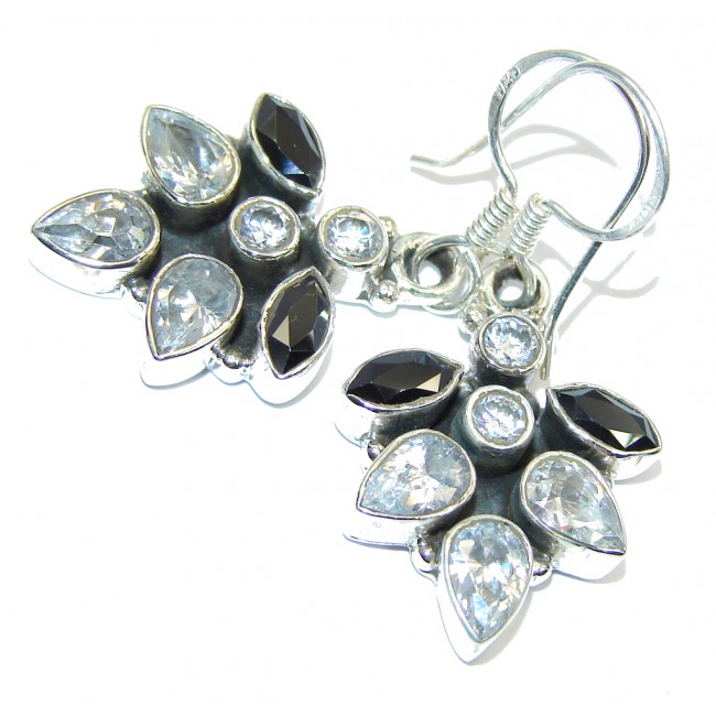 Secret White Topaz Sterling Silver earrings