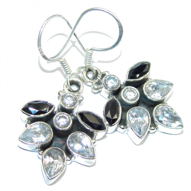 Secret White Topaz Sterling Silver earrings