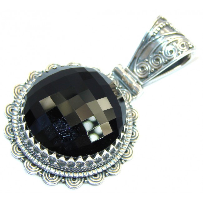 Just Perfect! Black Onyx Sterling Silver Pendant