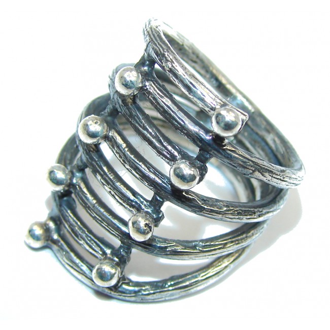 Fashion Italy Made Silver Sterling Silver Ring s. 7 1/4