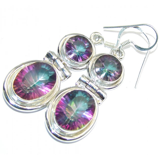 Exotic Glow Magic Topaz Sterling Silver earrings