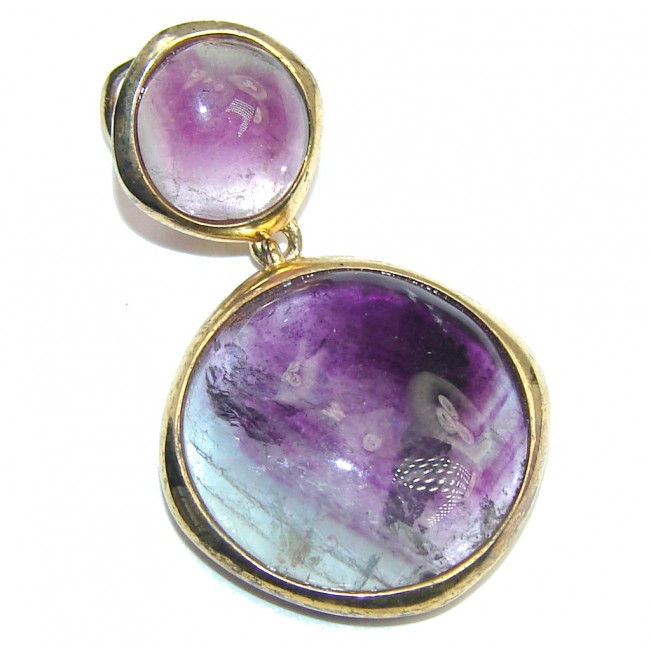 Secret Beauty Purple Fluorite Sterling Silver Pendant