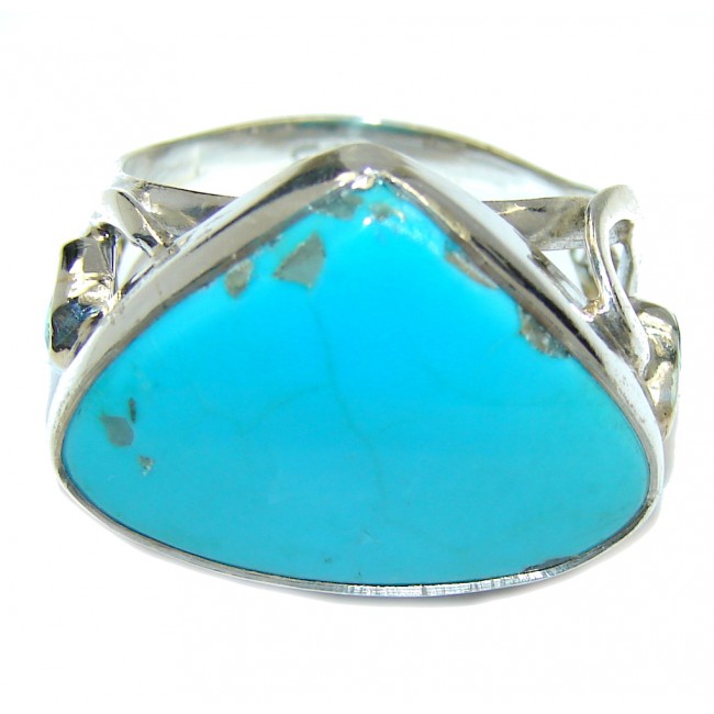 Amazing AAA Sleeping Beauty Turquoise Sterling Silver Ring s. 9