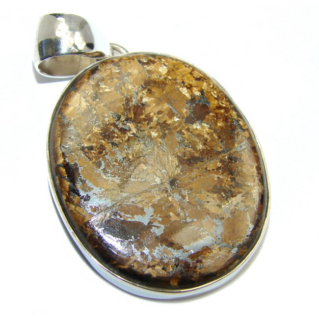 Fabulous Golden Pietersite Sterling Silver pendant