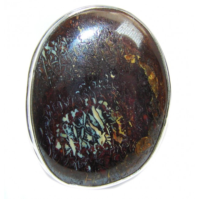 Amazing Australian Koroit Opal Sterling Silver Ring size adjustable