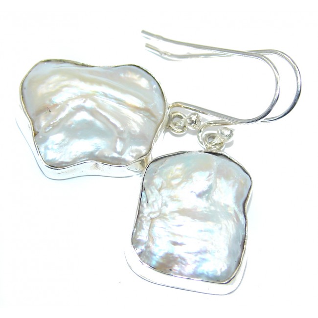 Classic Beauty Mother Of Pearl Sterling Silver earrings