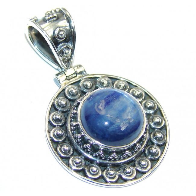 Secret Blue African Kyanite Sterling Silver Pendant