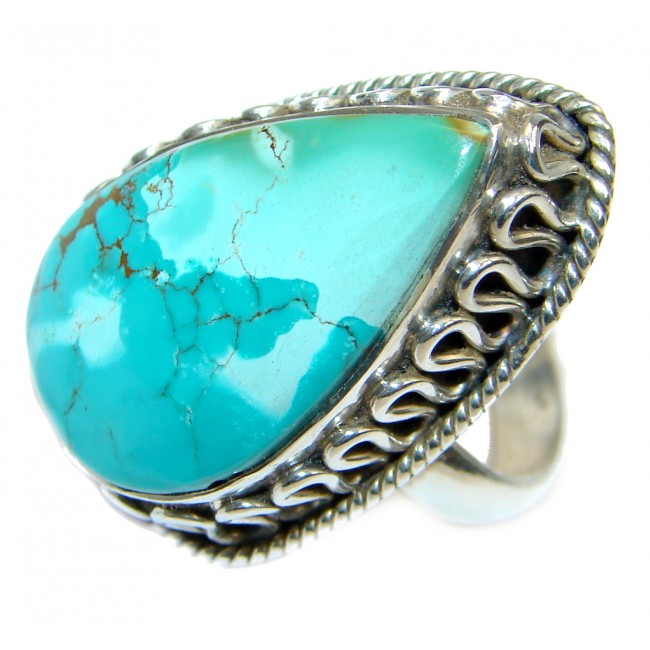 Corrico Lake Turquoise Sterling Silver Ring s. 8