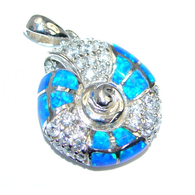 AAA Japanese Fire Opal over Sterling Silver Pendant