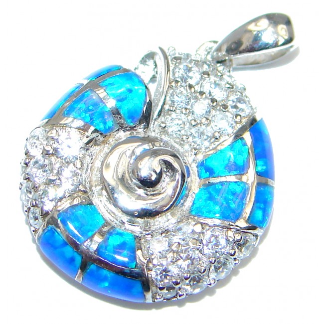 AAA Japanese Fire Opal over Sterling Silver Pendant