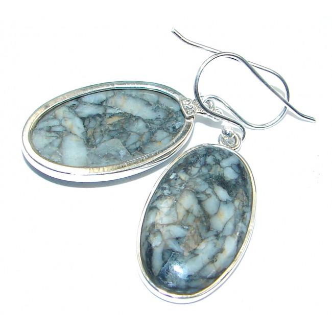 Pinolith Sterling Silver handmade earrings