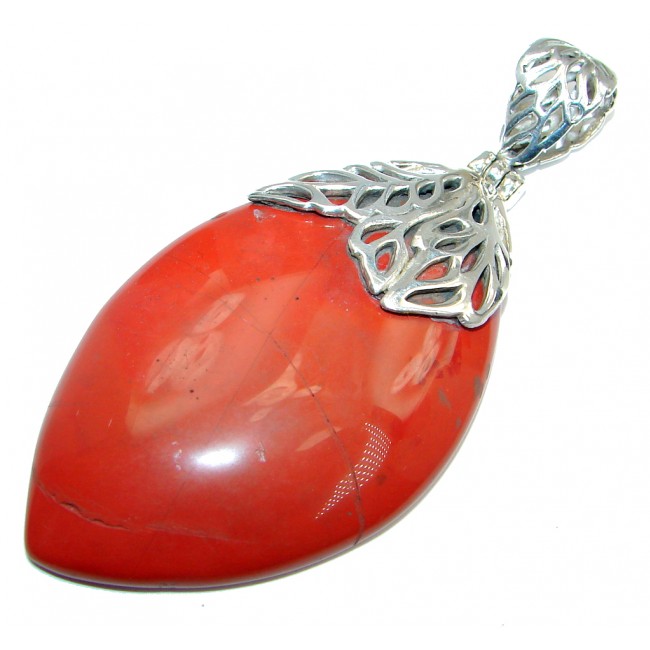 Secret Beauty Red Jasper Sterling Silver handcrafted Pendant
