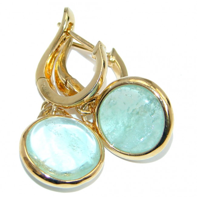 Fresh Apatite Gold plated over Sterling Silver earrings