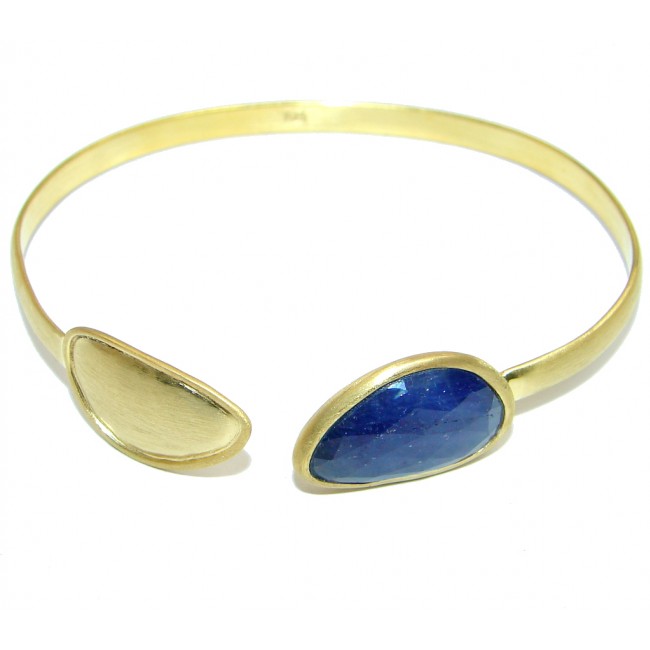 Luxury Sapphire Gold plated over Sterling Silver Bracelet