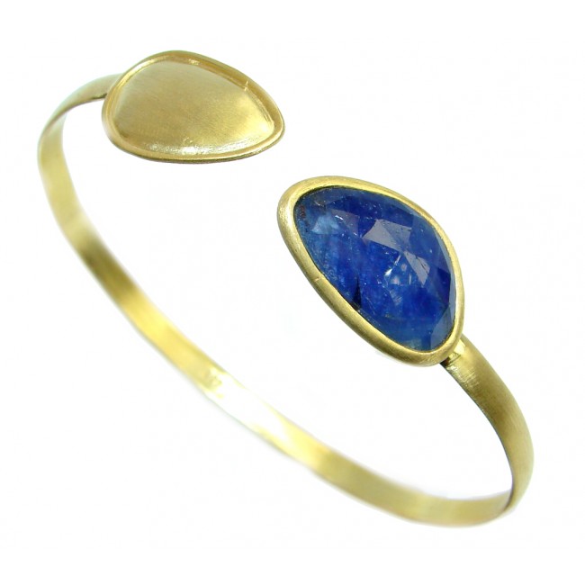 Luxury Sapphire Gold plated over Sterling Silver Bracelet