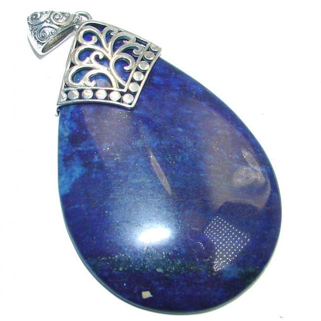 Great Lapis Lazuli Sterling Silver handmade Pendant