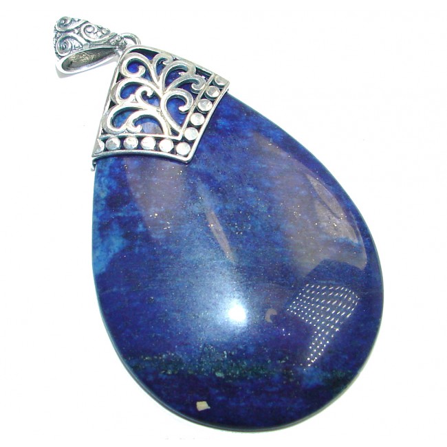 Great Lapis Lazuli Sterling Silver handmade Pendant
