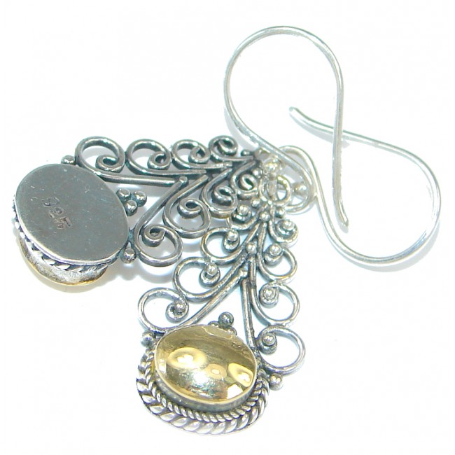 Handmade copper over Sterling Silver earrings
