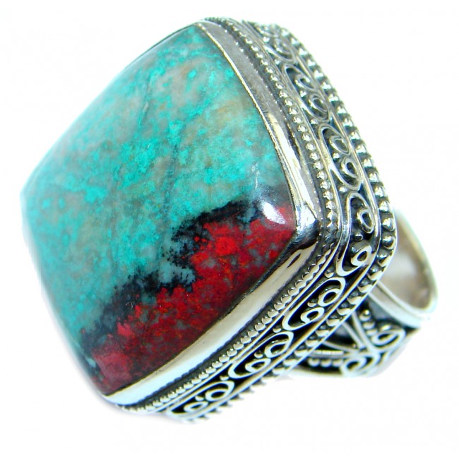 Perfect Sonora Jasper Sterling Silver handmade Ring size 7