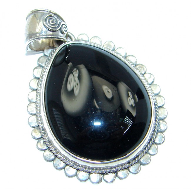 Rare Onyx Sterling Silver handmade Pendant
