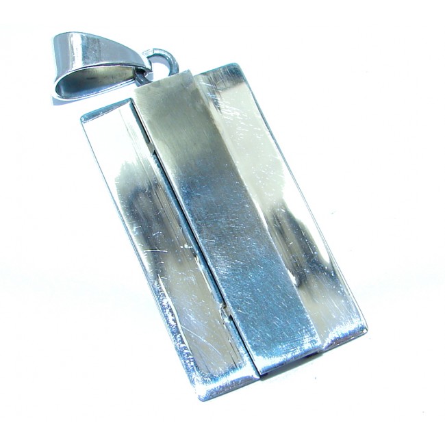 Back to Nature Oxidized Sterling Silver Italy handmade Pendant