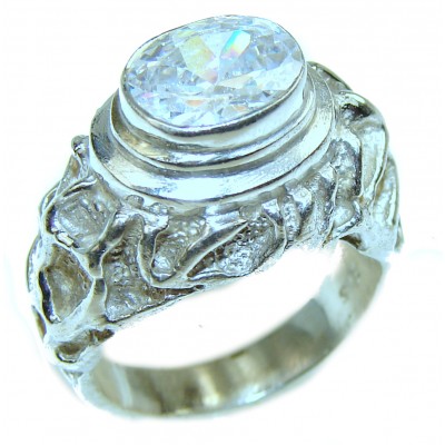 White Topaz .925 Sterling Silver ring size 7 1/2