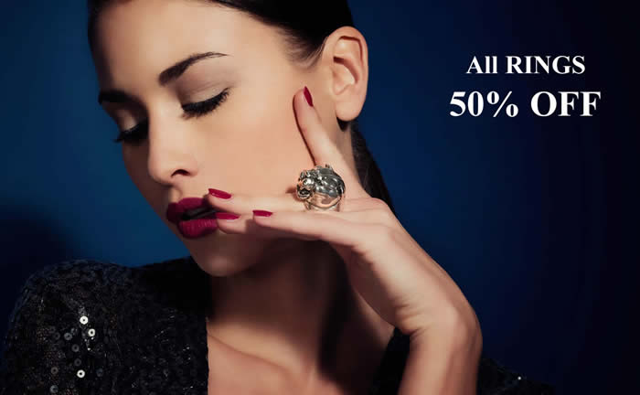 ALL RINGS 50% OFF – over 2 268 Unique Jewelry Designs on SALE!