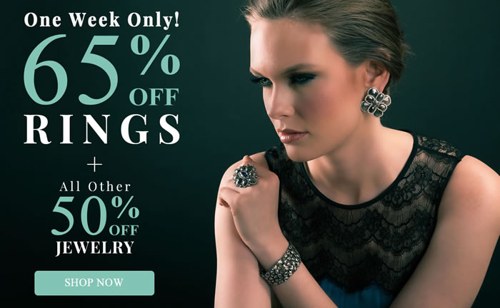 Rings 65% OFF + All Other Jewelry 50% OFF