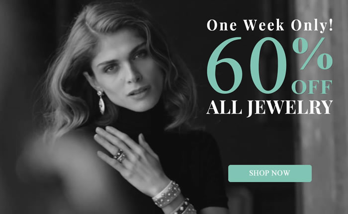 One Week Only! All Jewelry 60% OFF